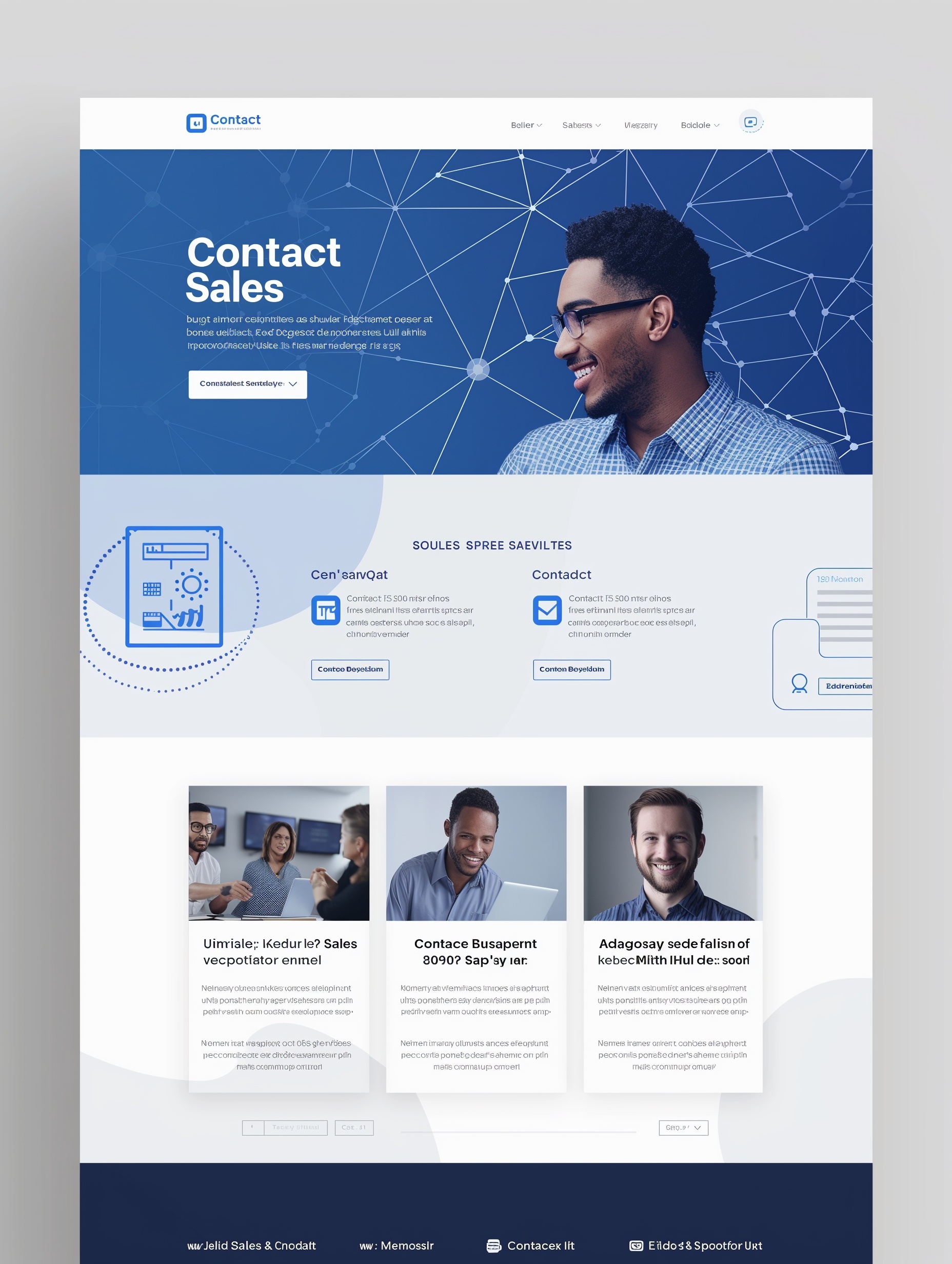 Modern website design